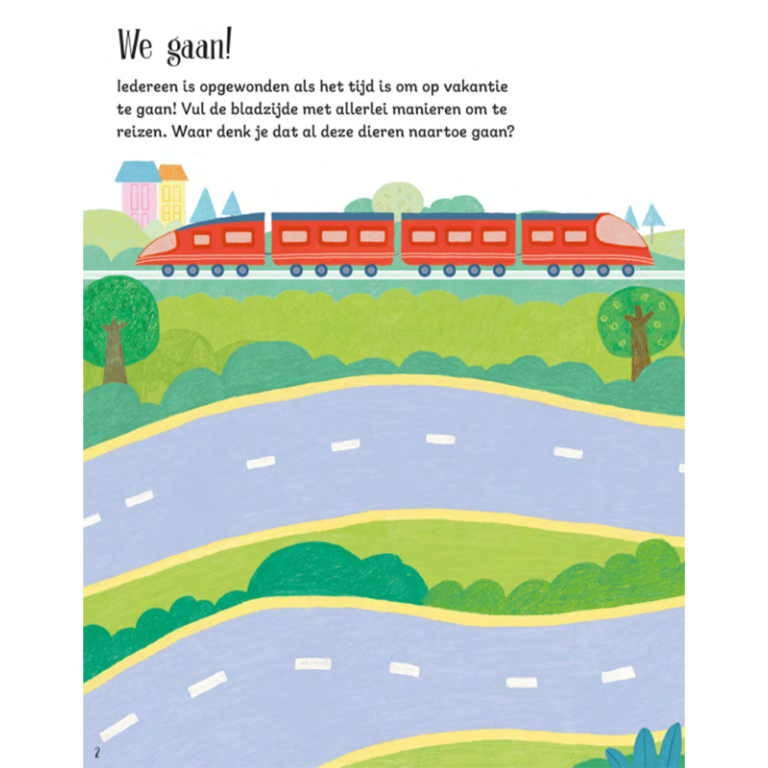 uitgeverij usborne eerste stickerboek vakantie | USB1700278 | 2