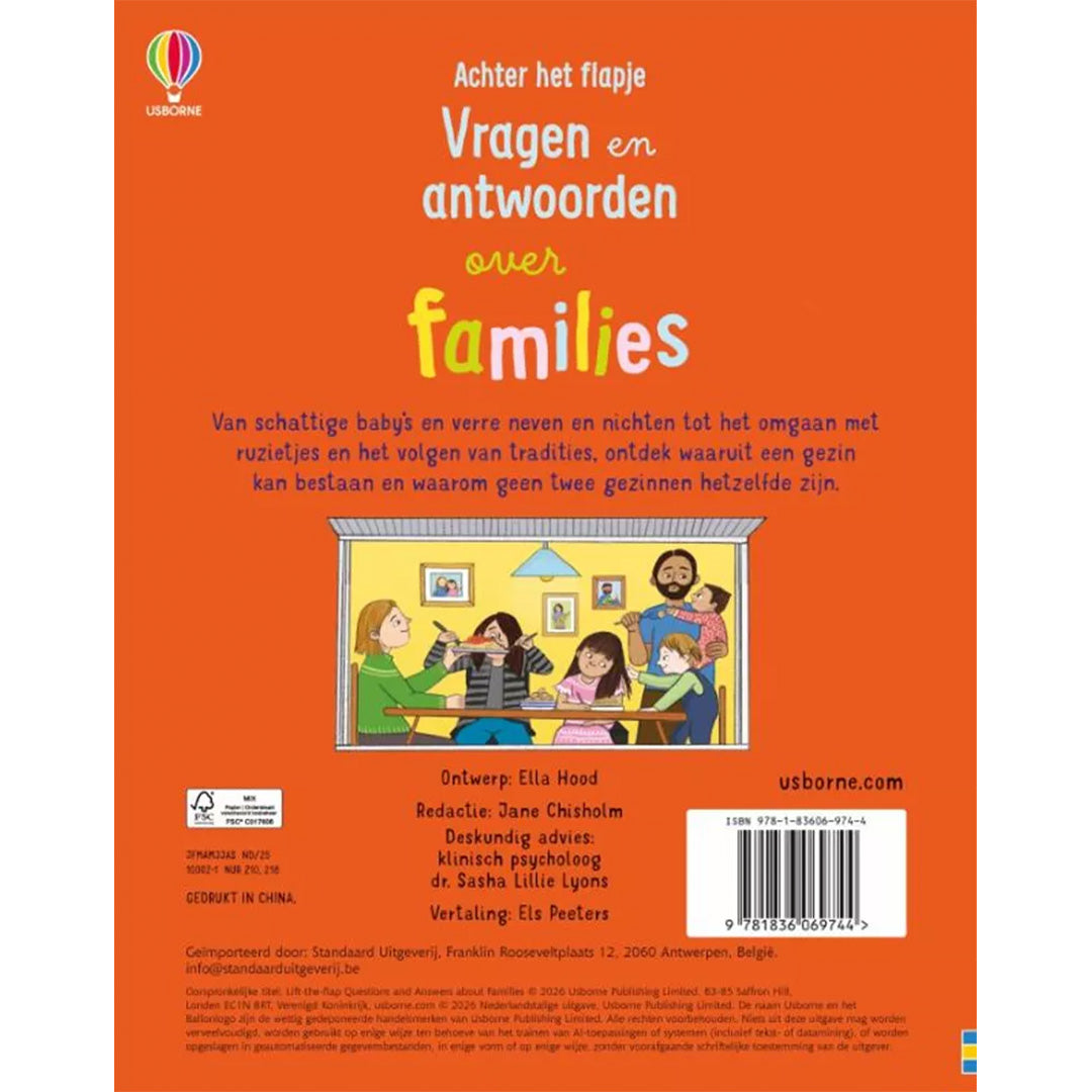 uitgeverij usborne vragen en antwoorden over families | 1706974 | 6