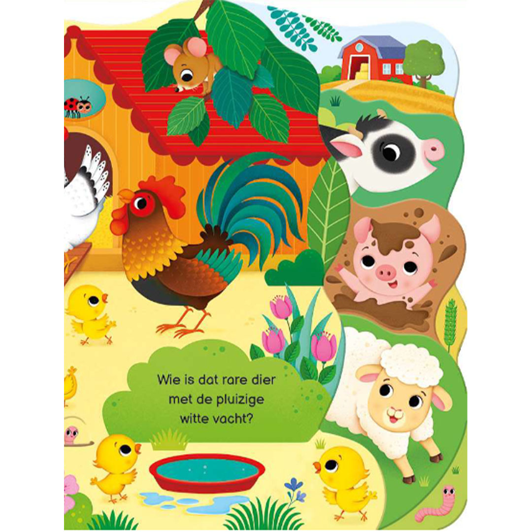 uitgeverij usborne wie zie je vandaag op de boerderij?