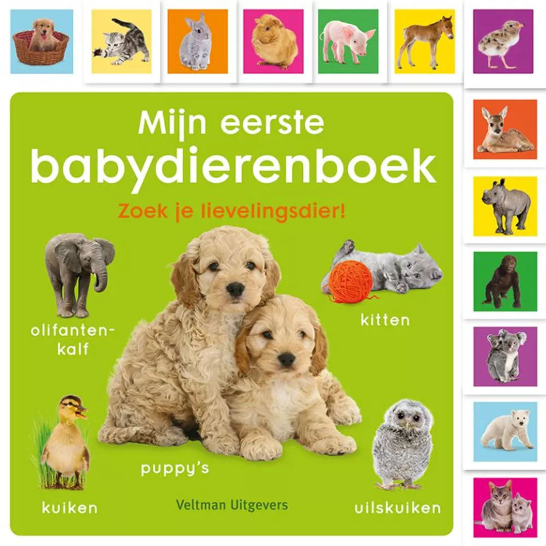 uitgeverij veltman kartonboek mijn eerste babydierenboek | 1742325 | 