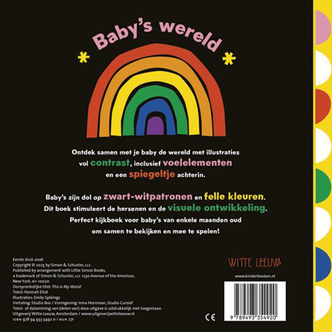 uitgeverij witte leeuw kijk- en voelboek baby's wereld