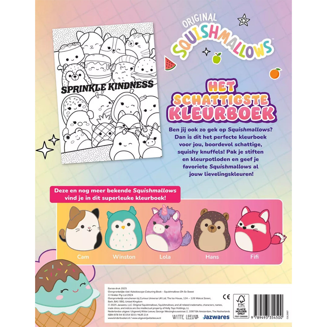 uitgeverij witte leeuw original squishmallows kleurboek | 1615450 | 4