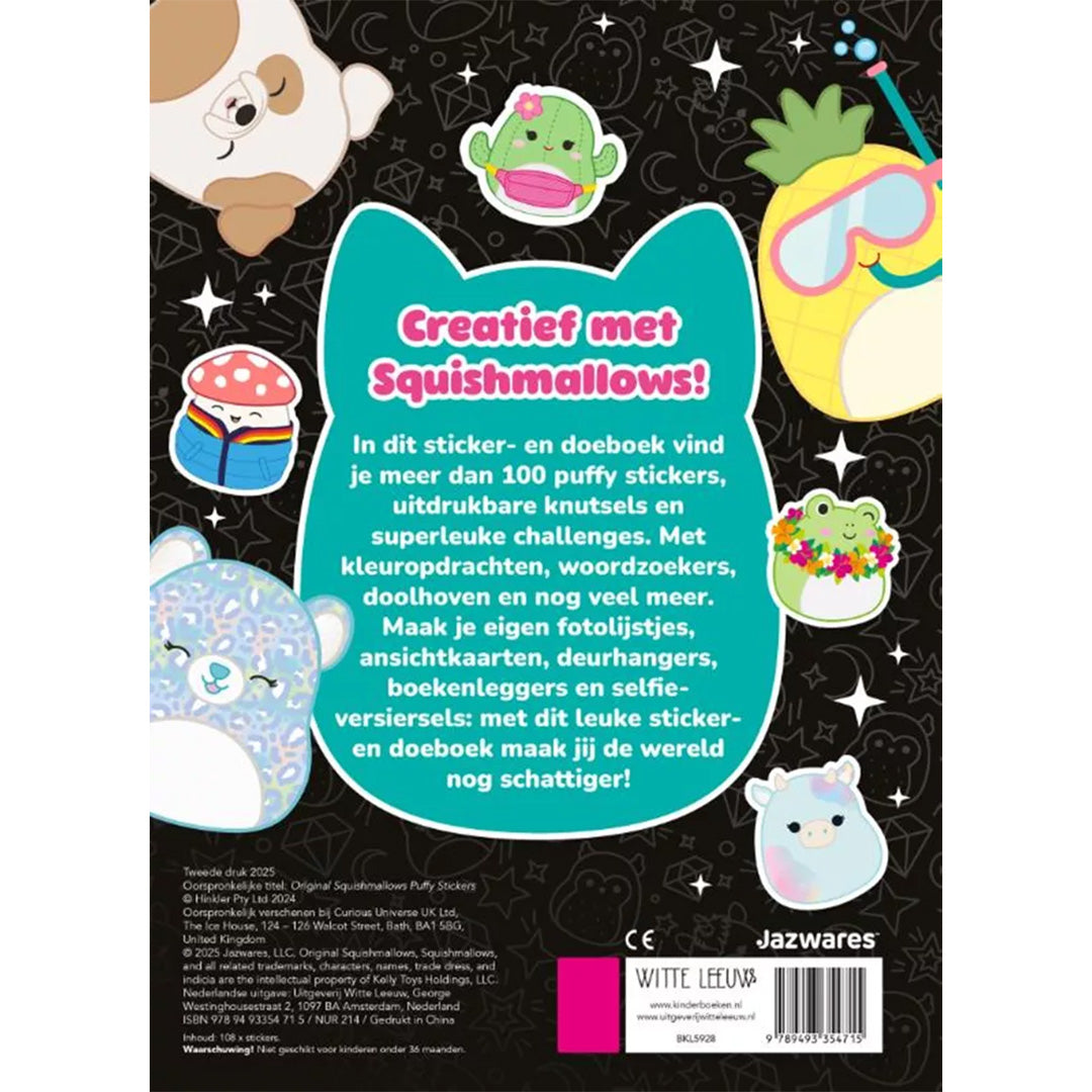 uitgeverij witte leeuw original squishmallows sticker- en doeboek | 1615471 | 4