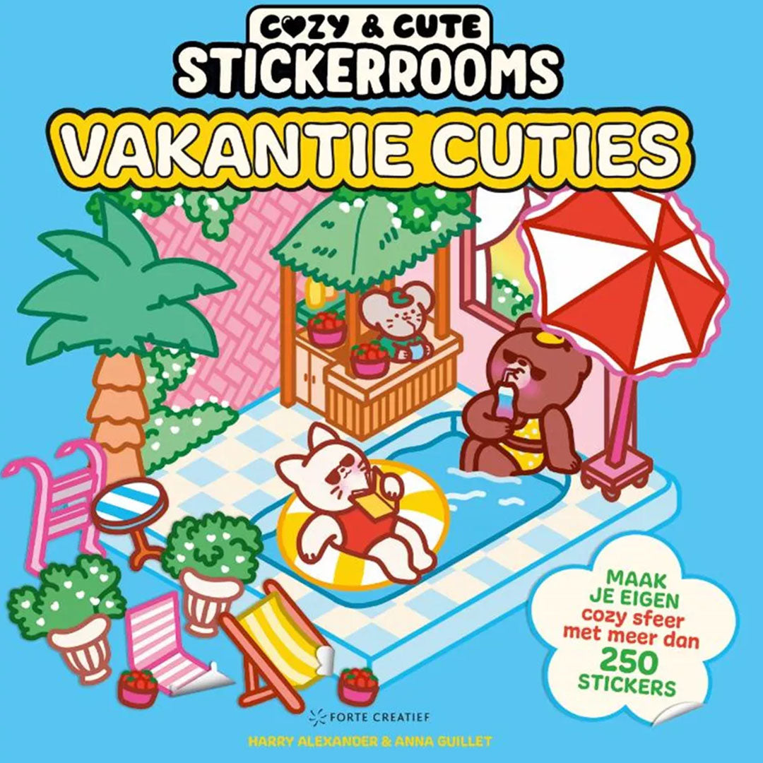 unieboek cozy stickerkleurboek vakantie cuties | 1480512 |