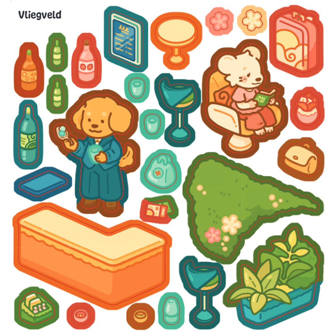 unieboek cozy stickerkleurboek vakantie cuties | 1480512 |4