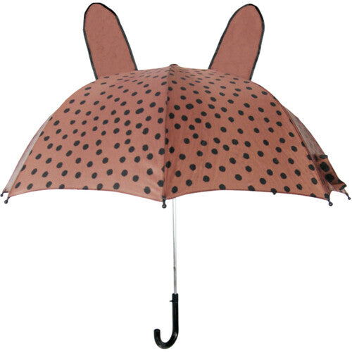 vanpauline kinderparaplu brown-pink dots | 8719689799243 | 0