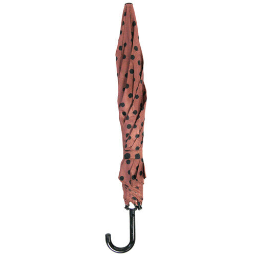 vanpauline kinderparaplu brown-pink dots | 8719689799243 | 2