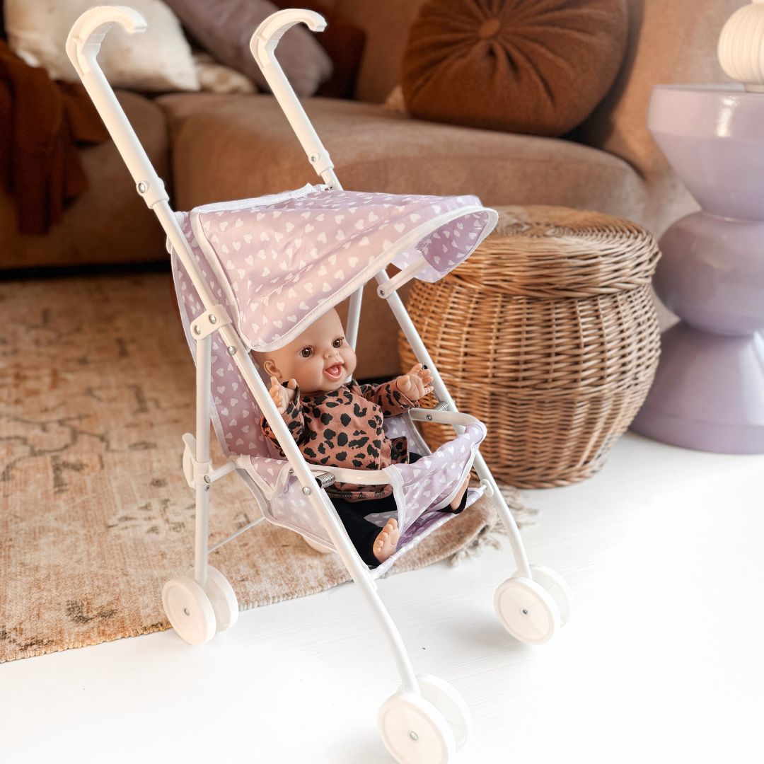 vanpauline poppenbuggy lila hearts | 8720828162408 | 1
