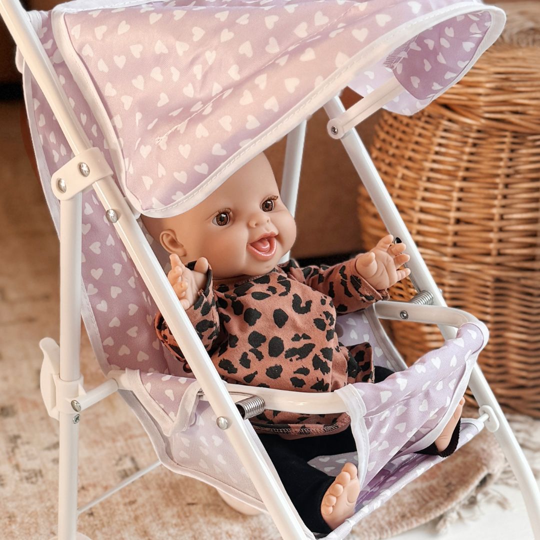 vanpauline poppenbuggy lila hearts | 8720828162408 | 2