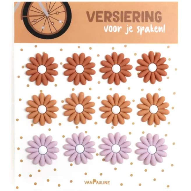 vanpauline spaakdecoratie bloemen - lila - 12st | 8720828162385 | 0