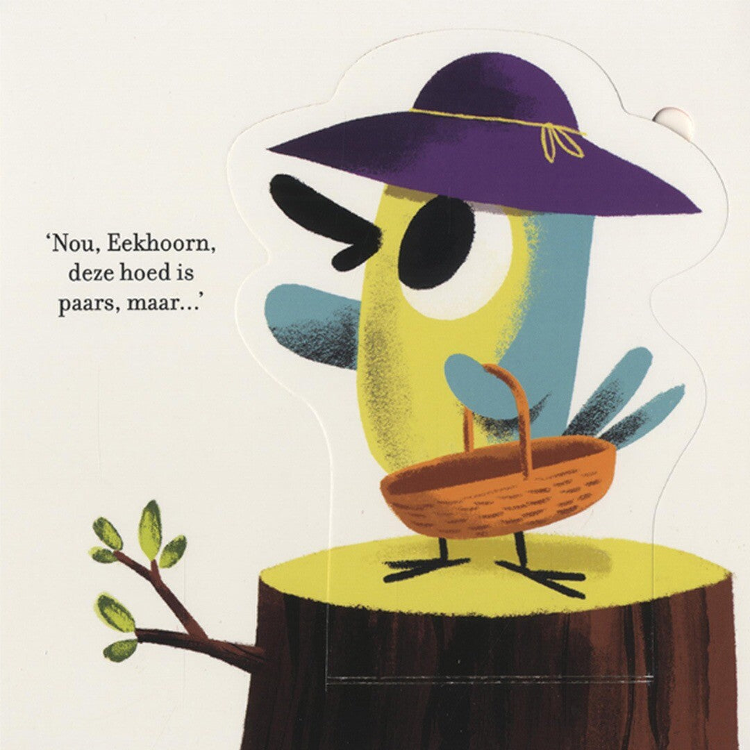 veltman uitgevers flapjesboek eekhoorn & vogel - kleuren | 1742163 | 5