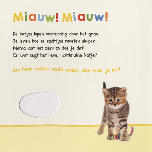 veltman uitgevers voel- en geluidenboek - welk dier hoor ik hier? - lievelingsdieren | 1742034 | 1