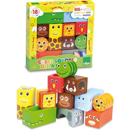 vilac houten rammel blokken - savanne | VI2101 | 1