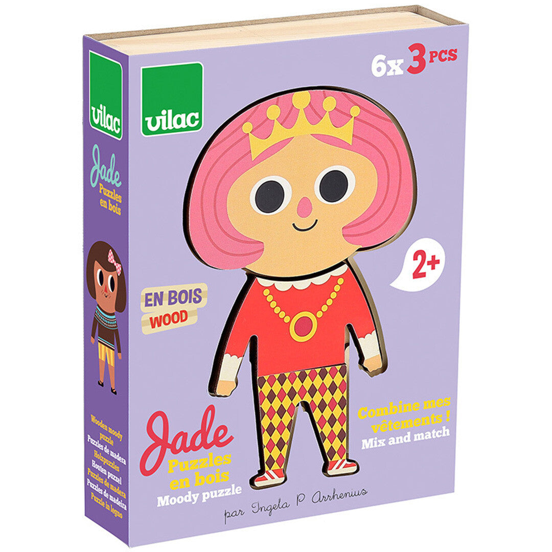 vilac puzzel aankleedpop jade - 6x3st | VI7626 | 0