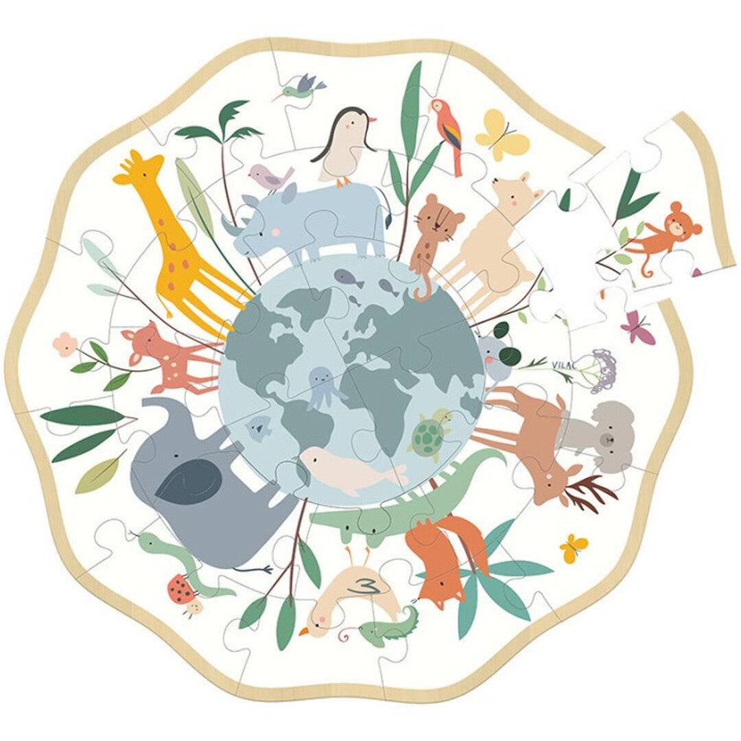 vilac puzzel de wereld rond - 24st | VI7102 | 0