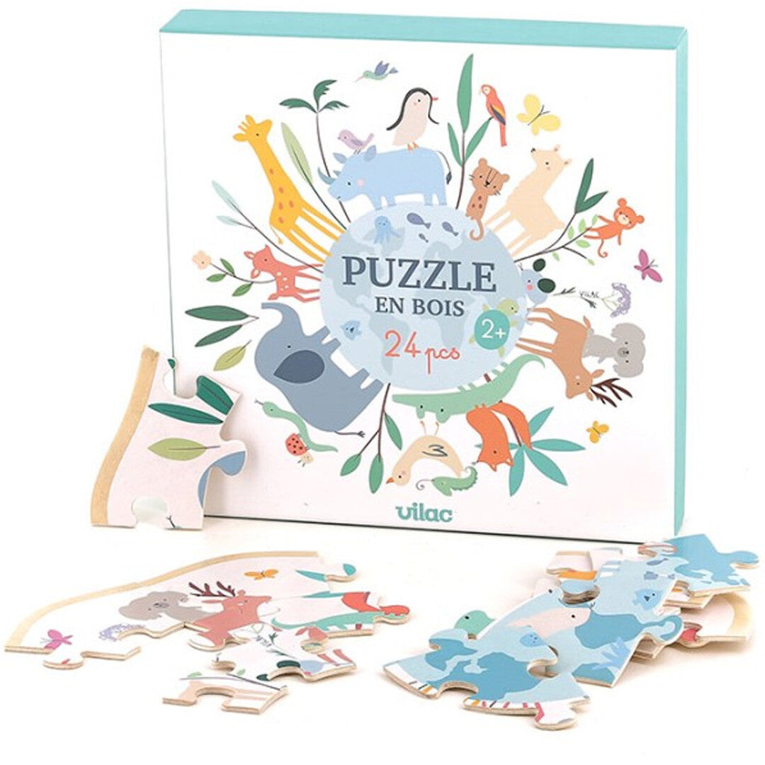 vilac puzzel de wereld rond - 24st | VI7102 | 1