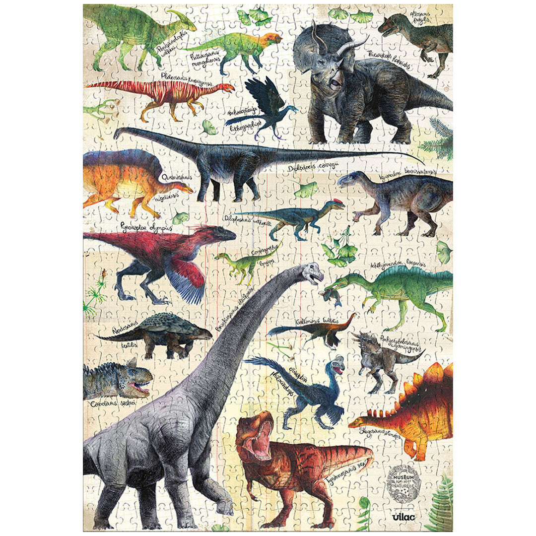 vilac puzzel dinosaurussen - 500st | VI9625 | 0