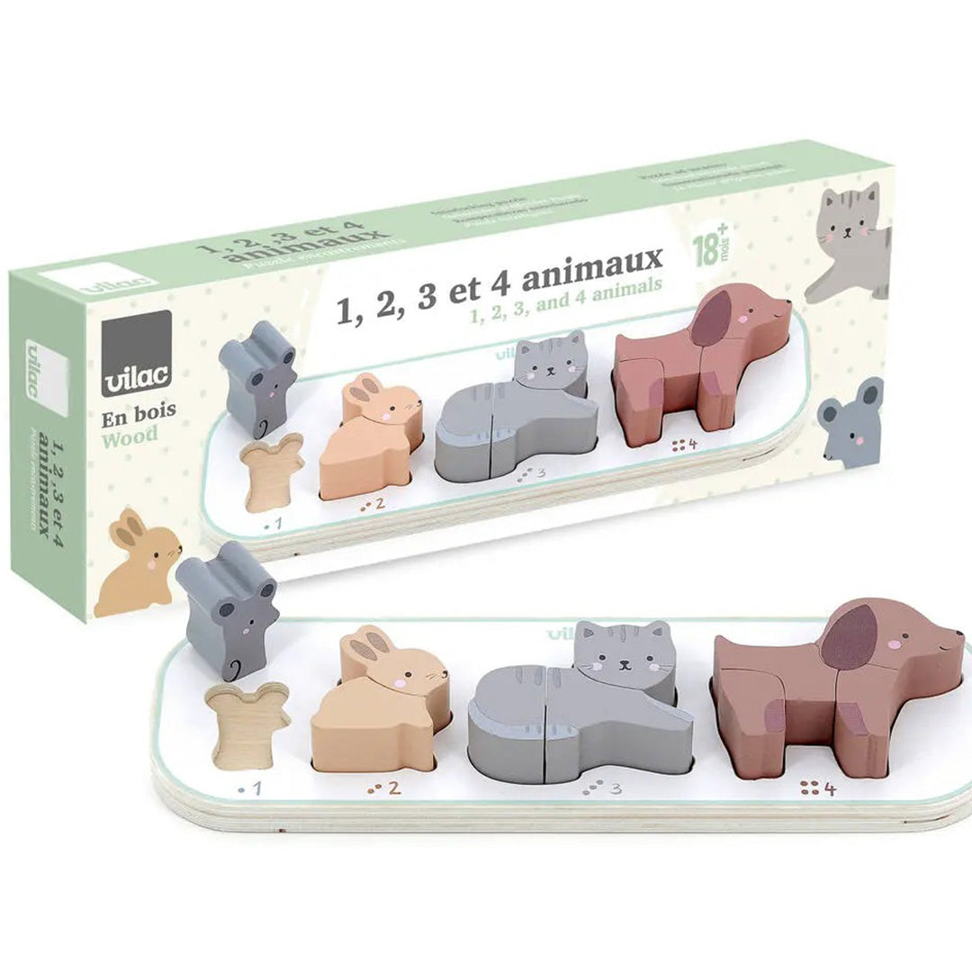 vilac puzzel ik leer dieren tellen - 10st | VI7118 | 4