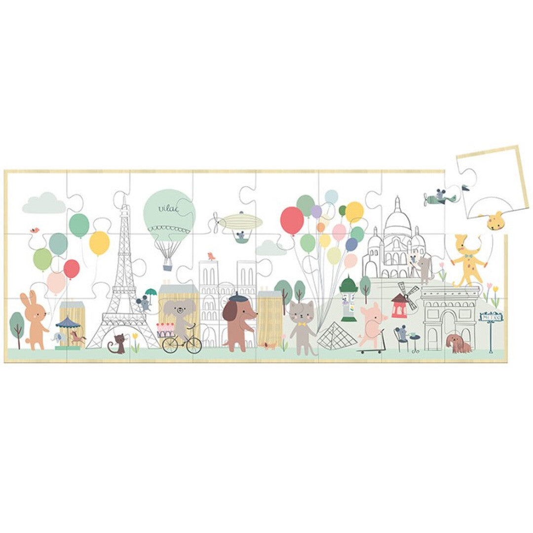 vilac puzzel panoramisch parijs - 24st | VI7103 | 0