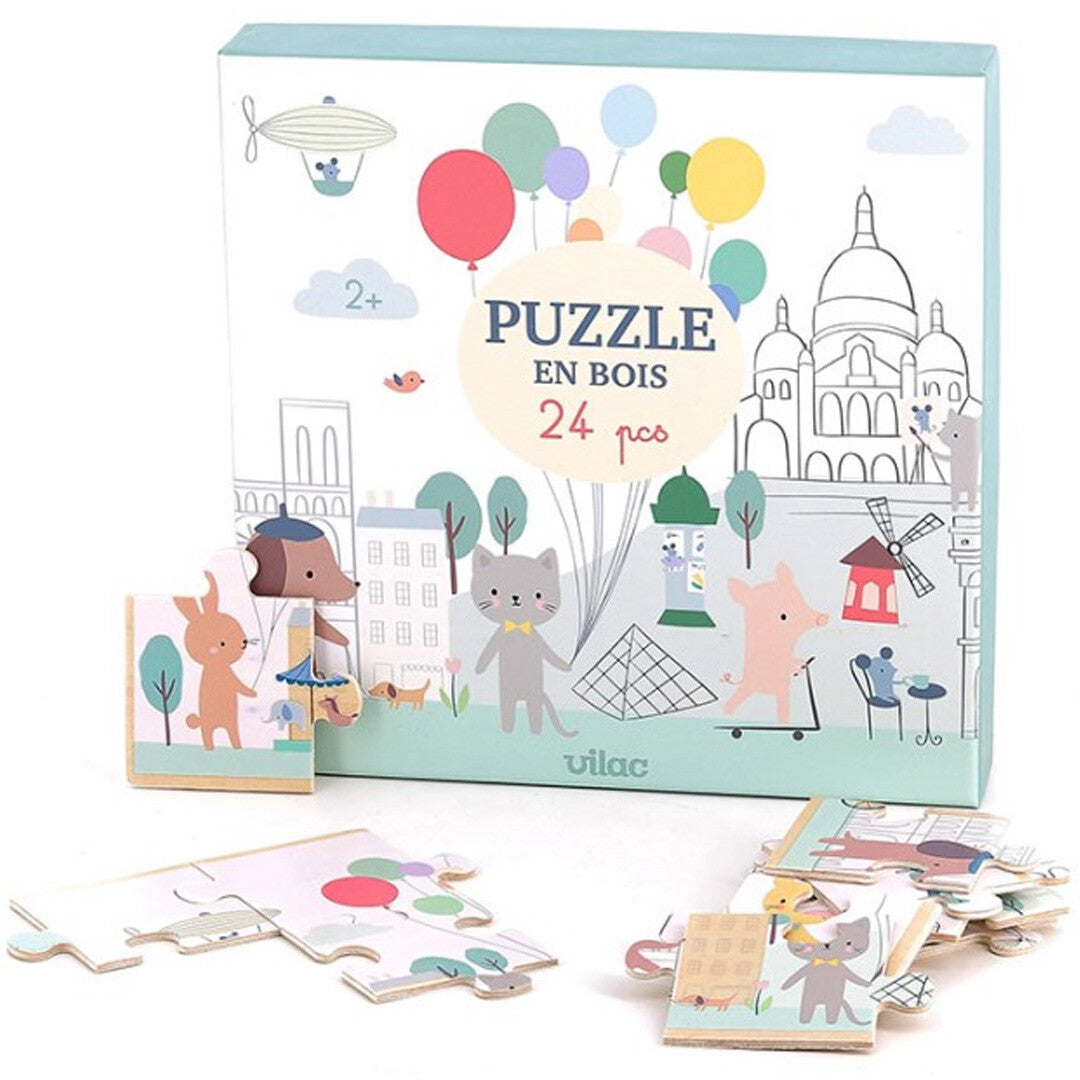 vilac puzzel panoramisch parijs - 24st | VI7103 | 1