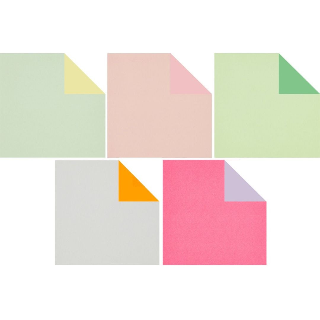 vouwpapier origami duo color - pastel - 100st | 300895 | 2