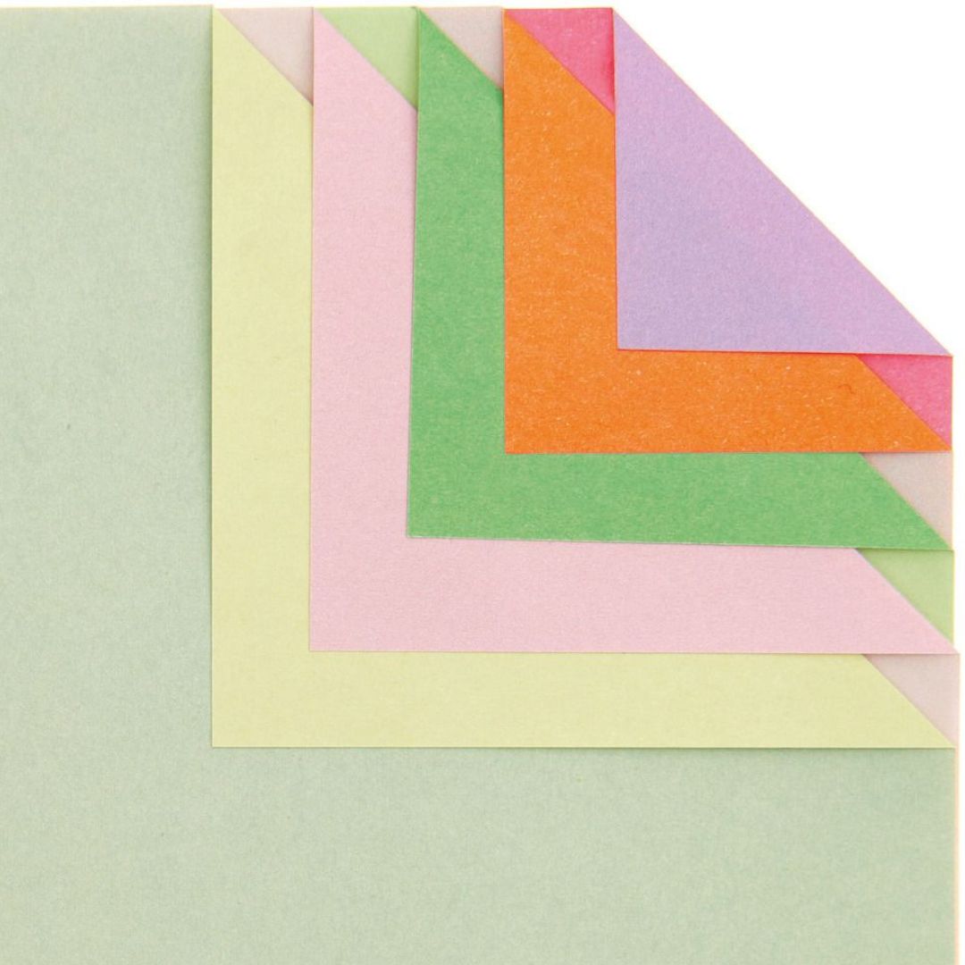 vouwpapier origami duo color - pastel - 100st | 300895 | 3