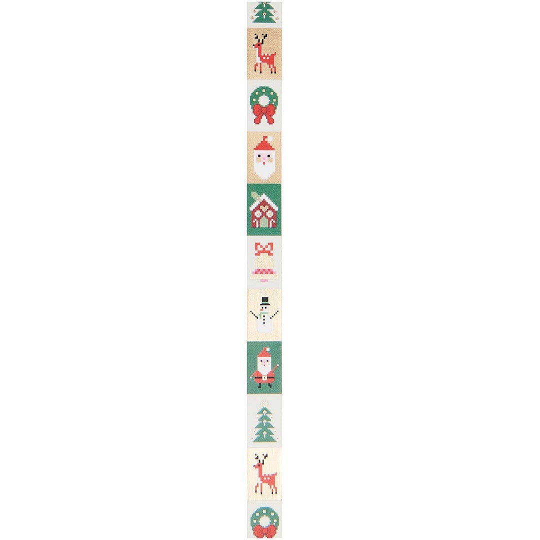 washi tape - pixel - kerst  | 302008 | 1