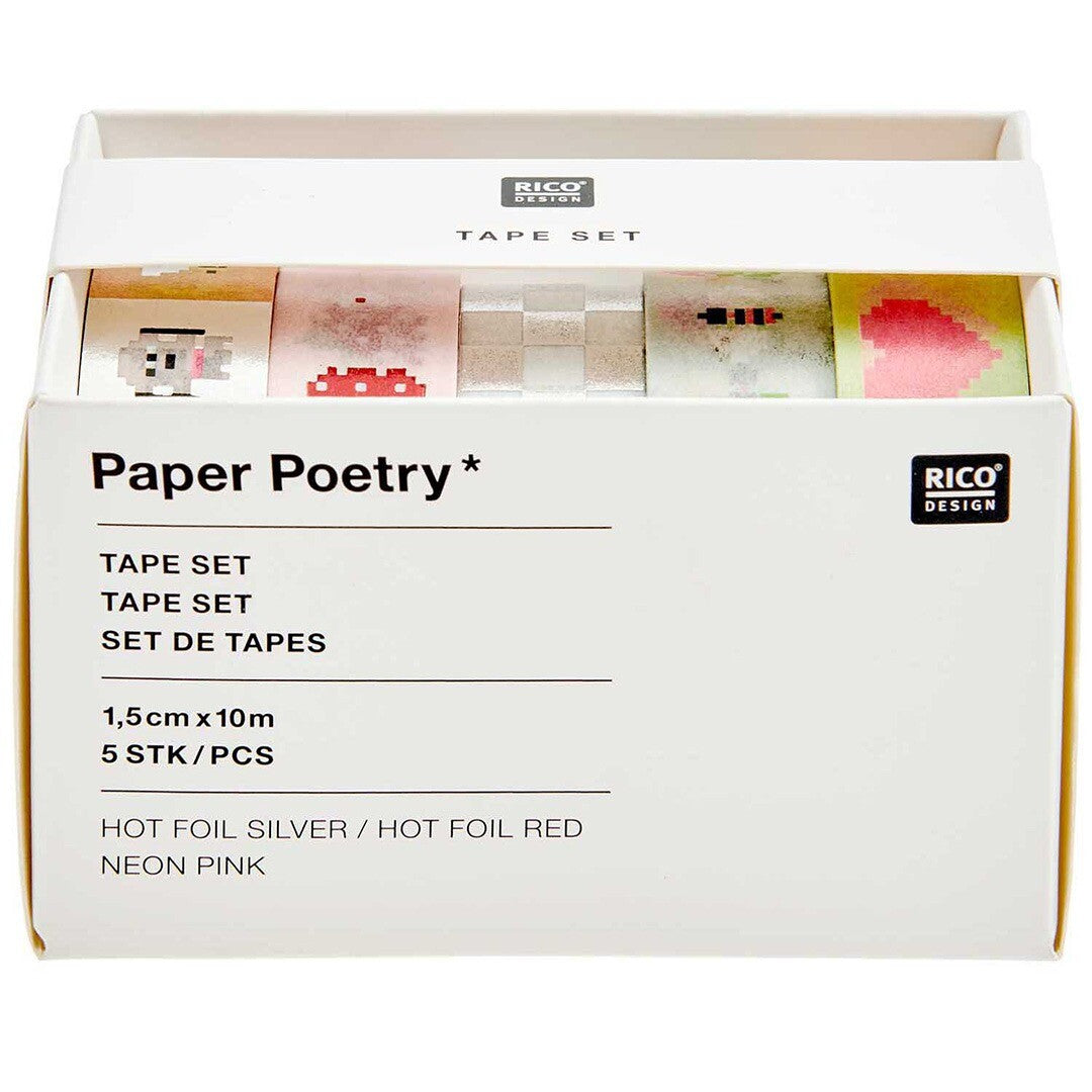 washi tape set - pixel - 5 st | 300804 | 3