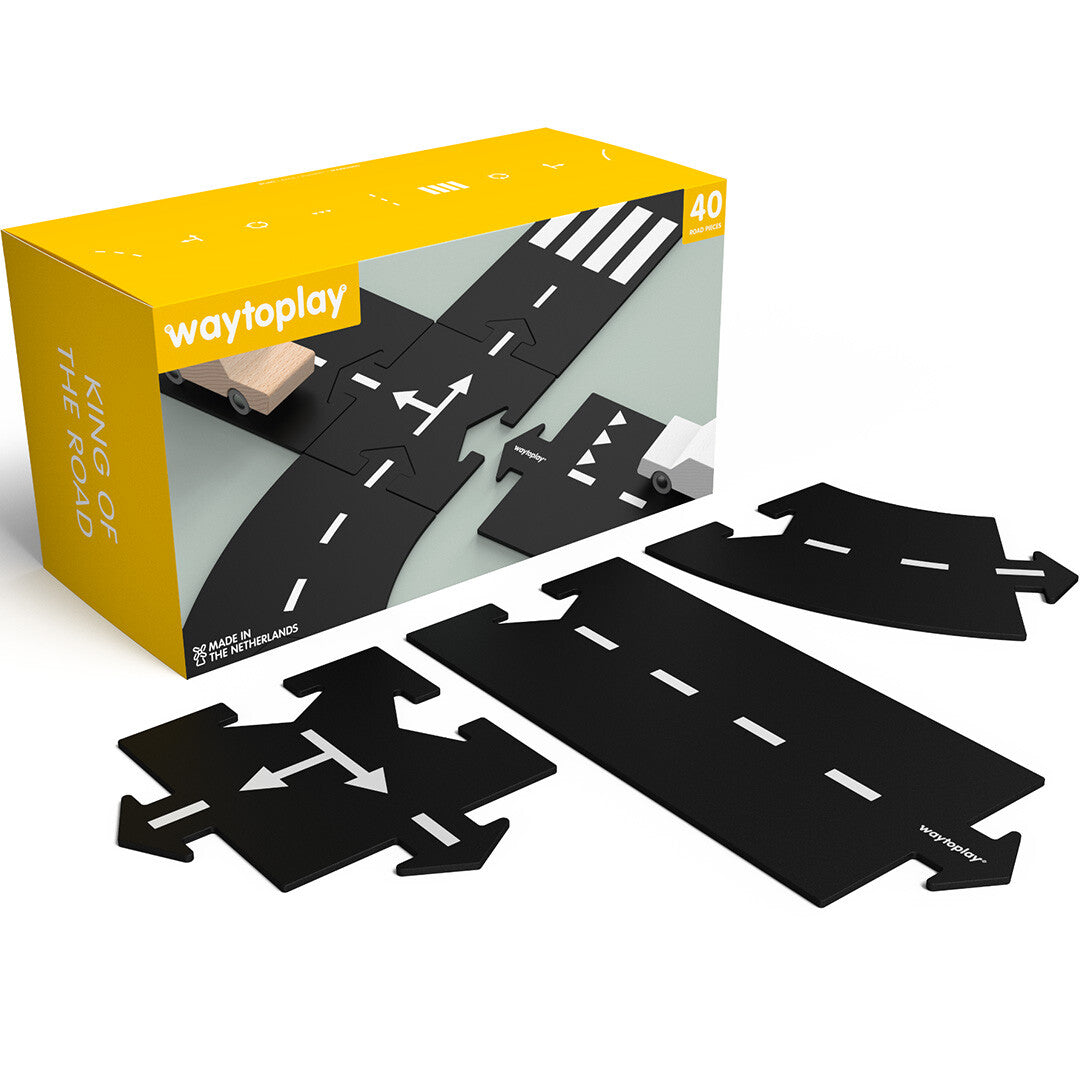 waytoplay 道路パーツセット 40個 waytoplay-snelweg-king-of-the-