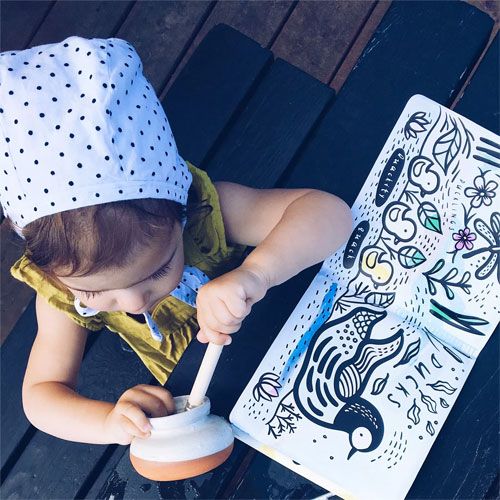 wee gallery badboekje colour me - pond   | WG651 | 2