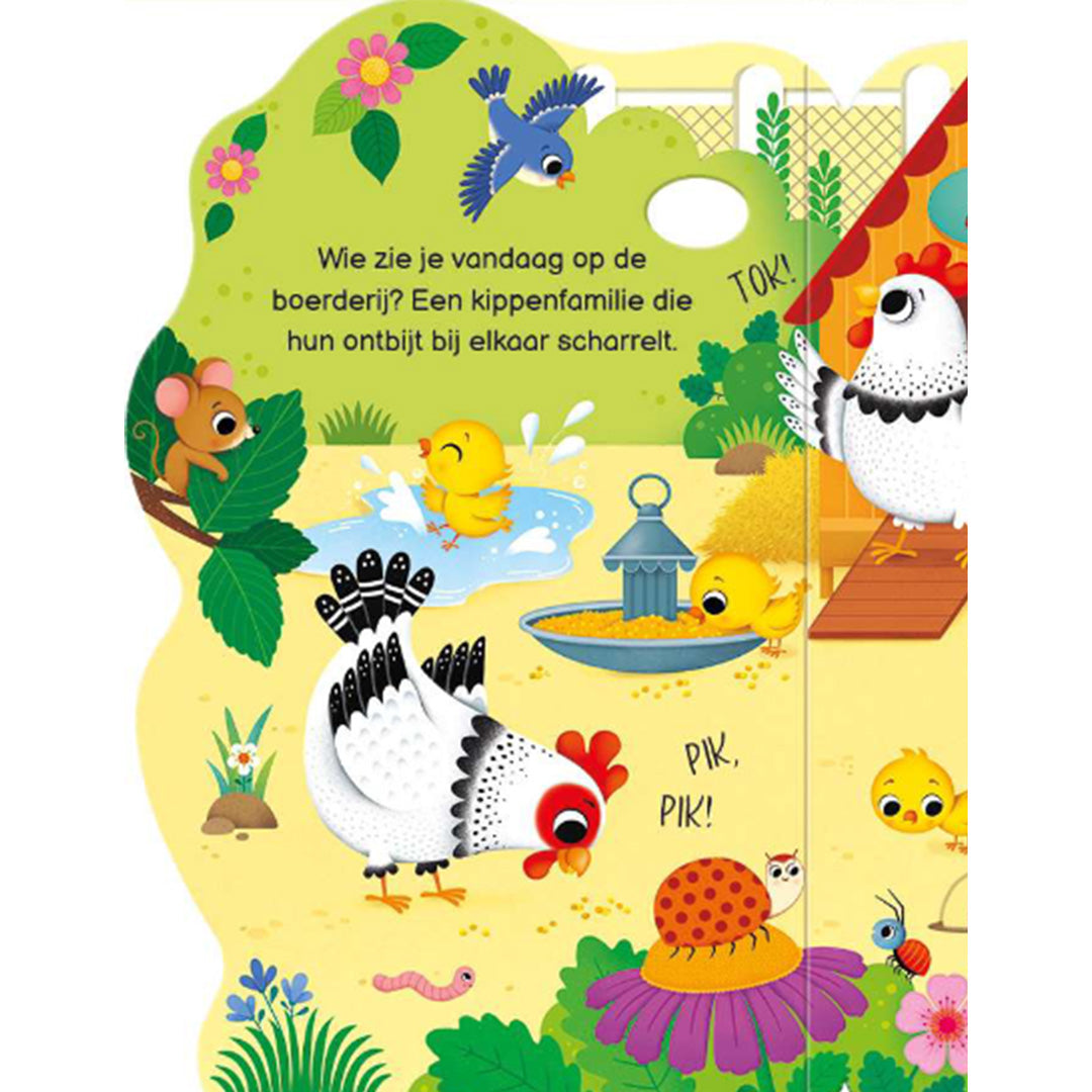 uitgeverij usborne kartonboek wie zie je vandaag op de boerderij? | 1706934 | 12