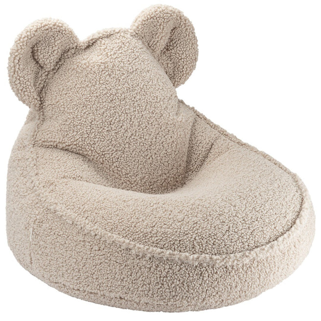 Wigiwama beige zitzak met berenoren.