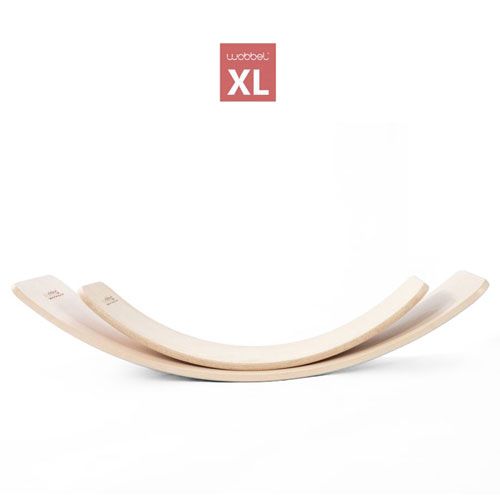 wobbel XL blank gelakt met vilt - wilde rozen  | XL-TRANSP-WILD | 4