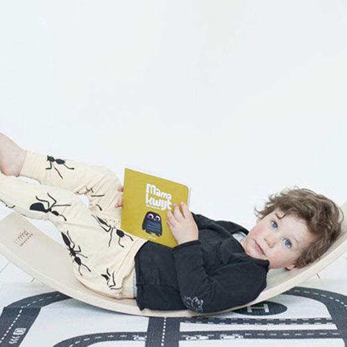 wobbel original blank gelakt met vilt - wilde rozen  | OR-TRANSP-WILD | 1