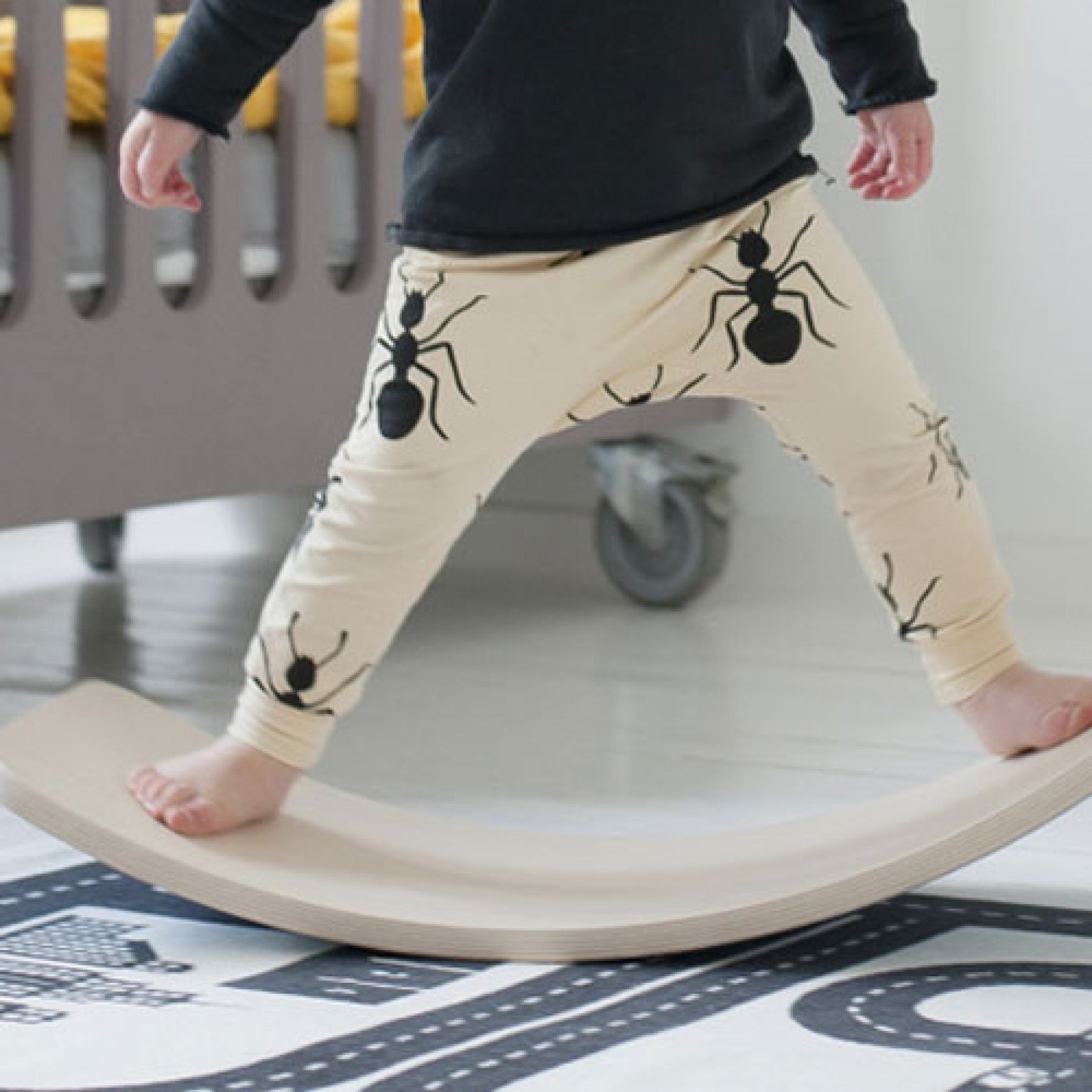 wobbel pro blank gelakt met vilt - muis  | PROTMOU | 2