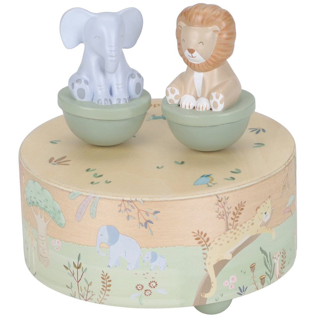 little dutch muziekdoosje safari friends - groen | LD7489 | 