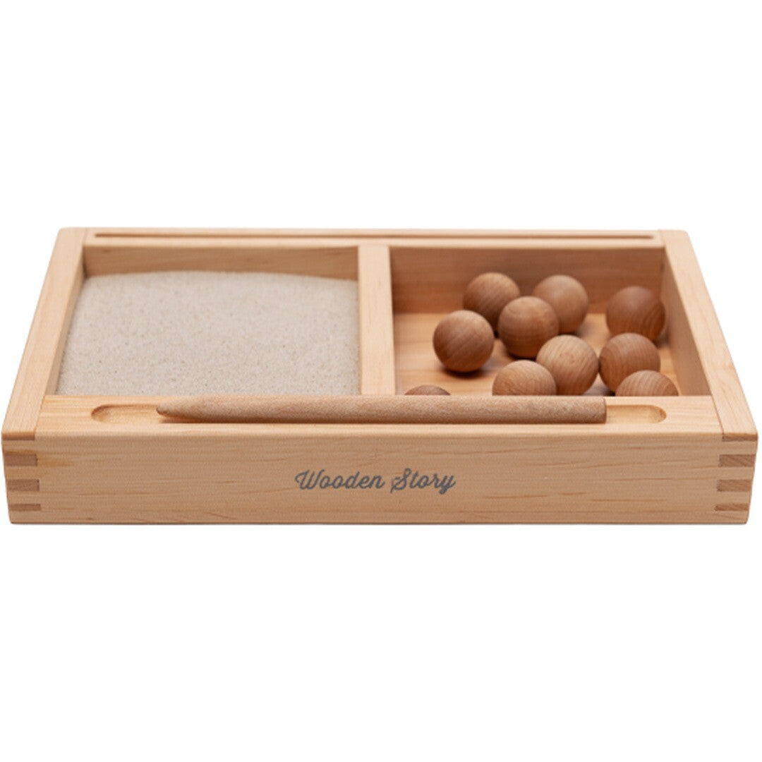 wooden story 2-delige speelbak inclusief zand en ballen | WS264 | 0