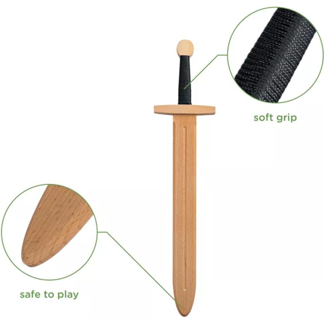 woodsy groot zwaard met zwart gevest - 57,5 cm | 0103 | 1