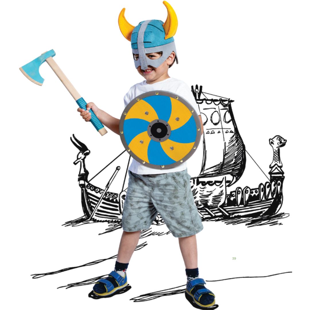 woodsy viking bijl met schild - 42,5 cm | 0711 | 1
