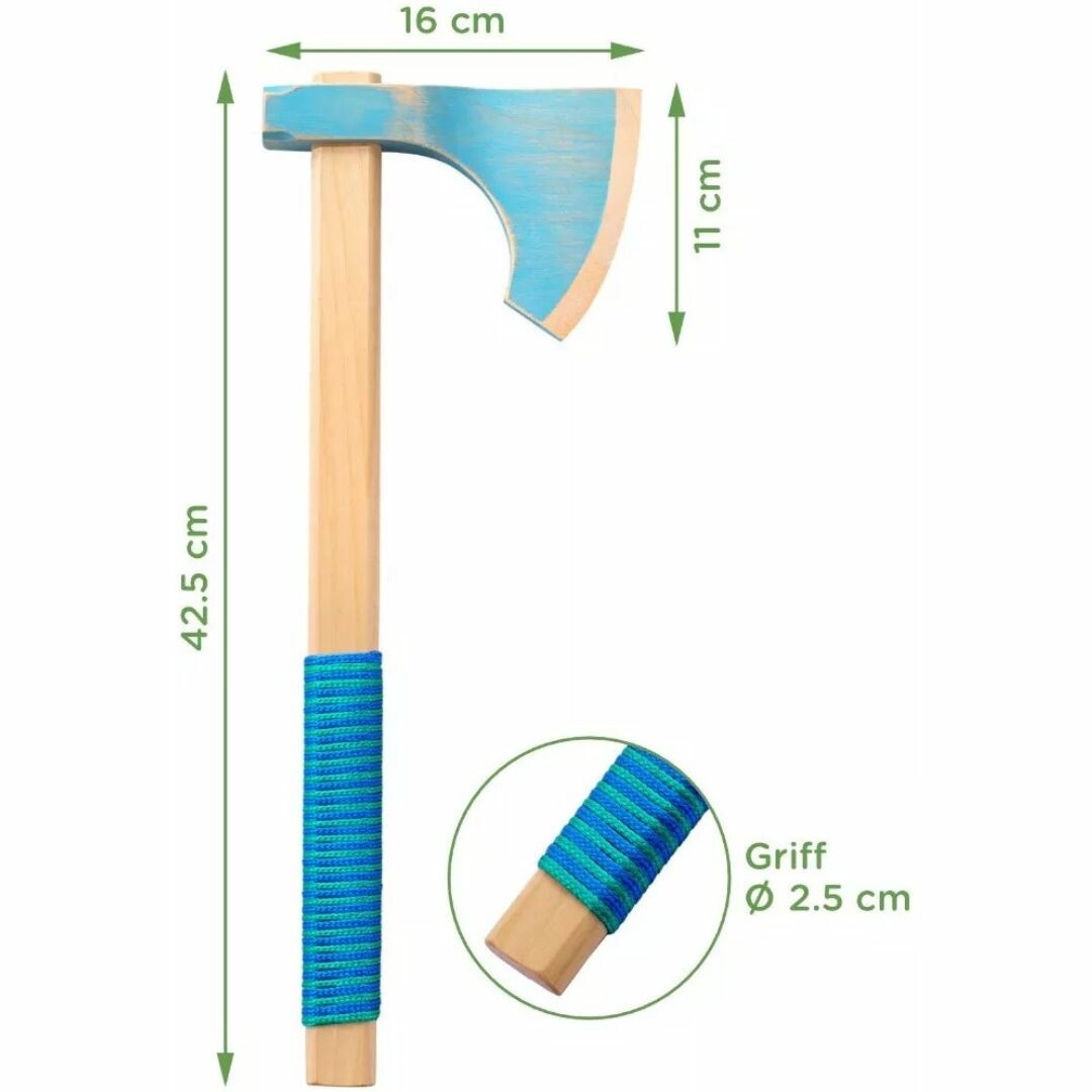 woodsy viking bijl met schild - 42,5 cm | 0711 | 2