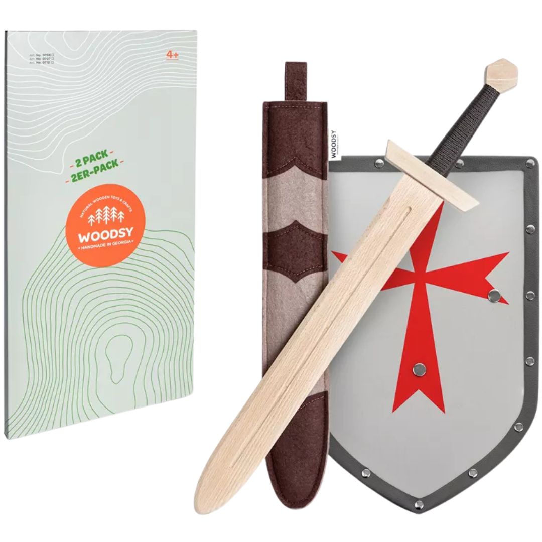 woodsy zwaard met schede en schild - 57,5 cm | 0712 | 3