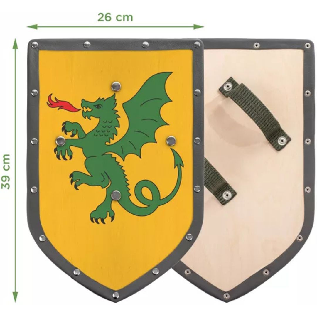 woodsy zwaard met schild - draak - 57,5 cm | 0706 | 2