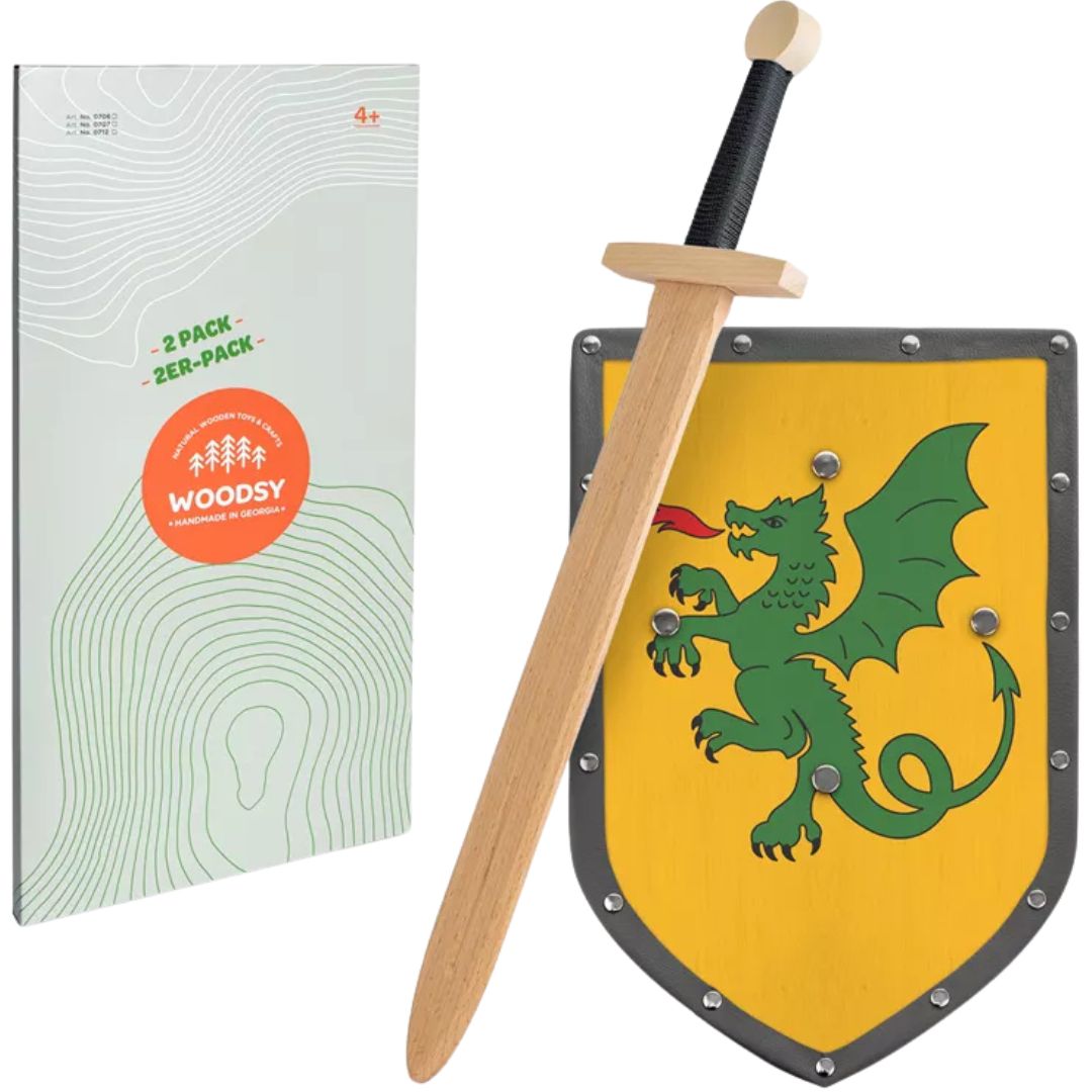 woodsy zwaard met schild - draak - 57,5 cm | 0706 | 3