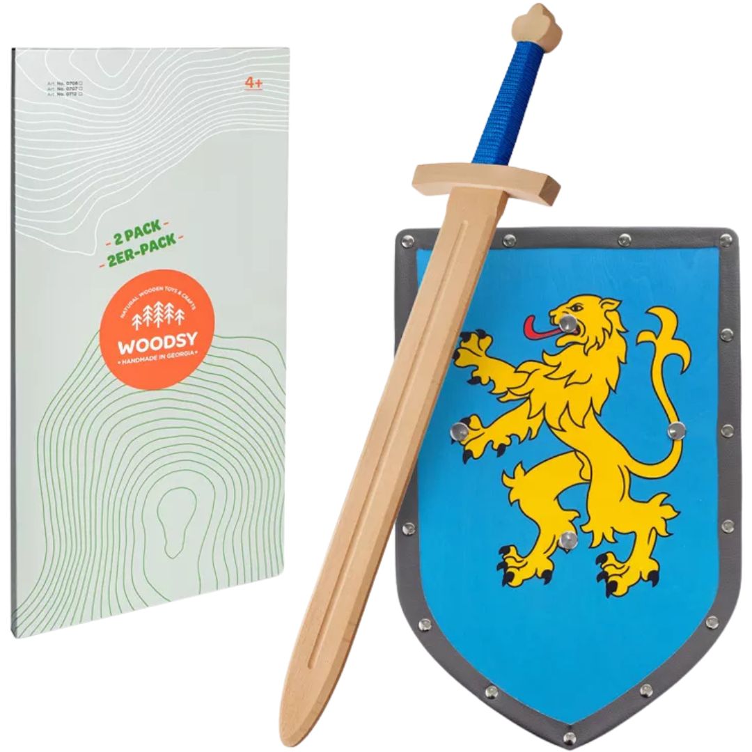 woodsy zwaard met schild - leeuw - 57,5 cm | 0707 | 3