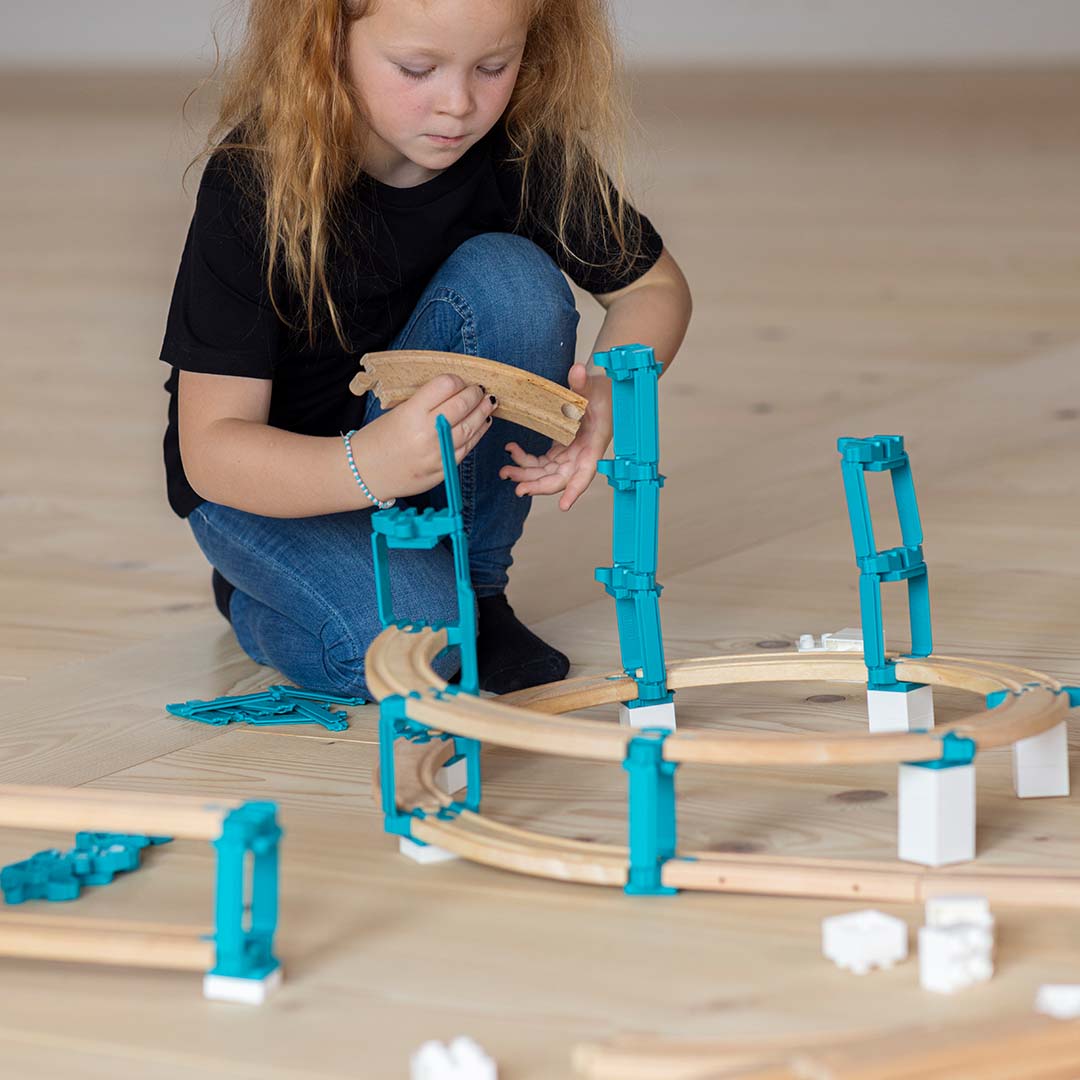 yamba toys treinbaan starter set - helix - 83-delig | YT.SET.07 | 3