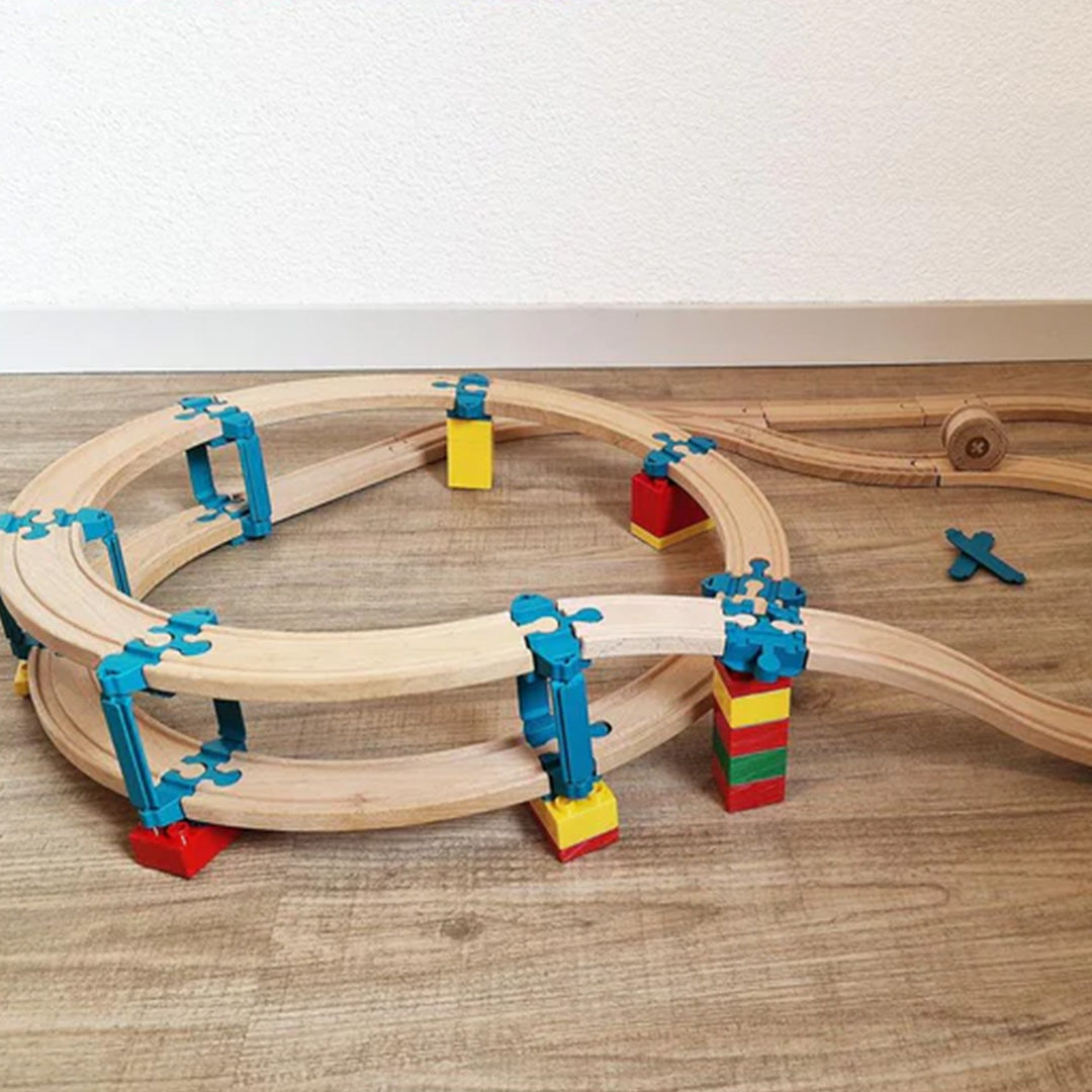 yamba toys treinbaanuitbreiding adapter set - helix - 24-delig | YT.SET.01 | 2