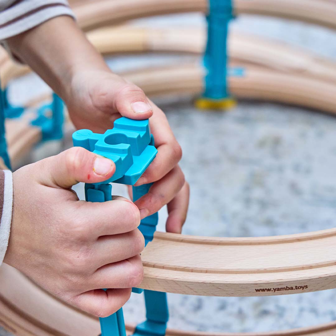 yamba toys treinbaanuitbreiding adapter set - link - 8st | YT.SET.10 | 3