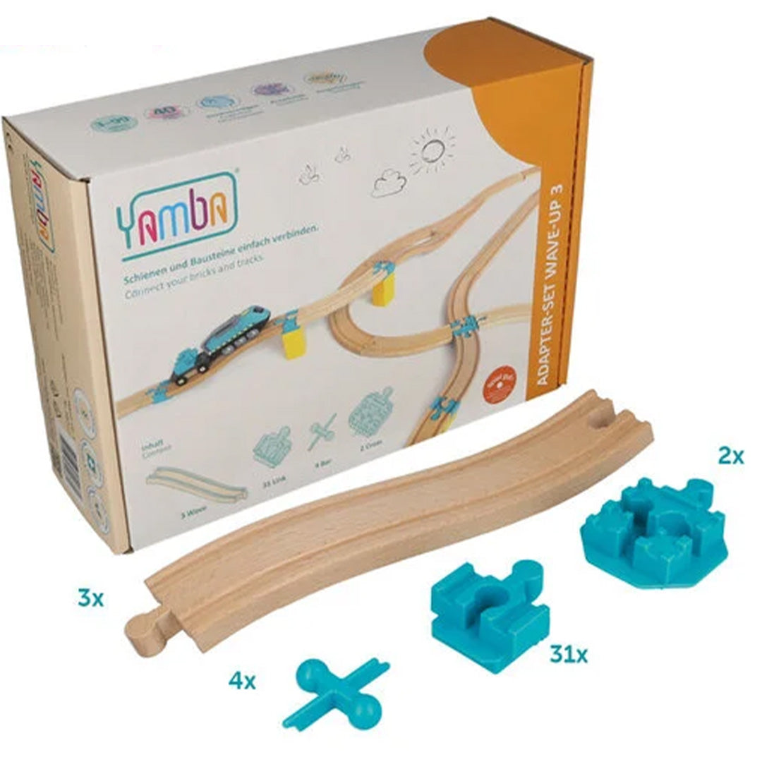 yamba toys treinbaanuitbreiding adapter set - wave-up - 40-delig | YT.SET.14 | 1