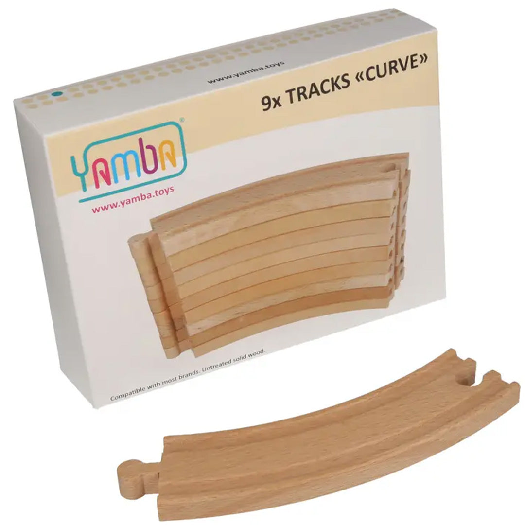 yamba toys treinbaanuitbreiding curve - 9st | YT.SET.16 | 1