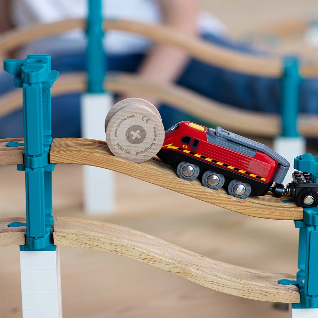 yamba toys treinbaanuitbreiding wave - 3st | YT.SET.15 | 3